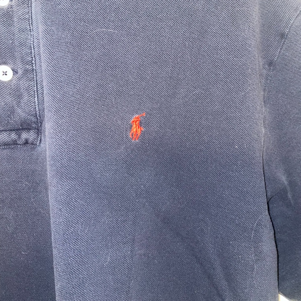 Men's Ralph Lauren Polo Navy/Red Large - Picture 2 of 3